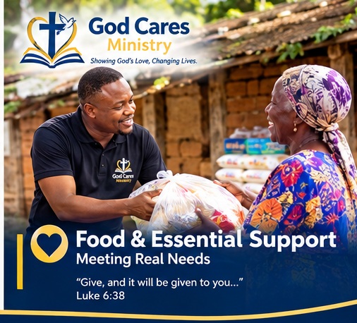God Cares Ministry food and essential support